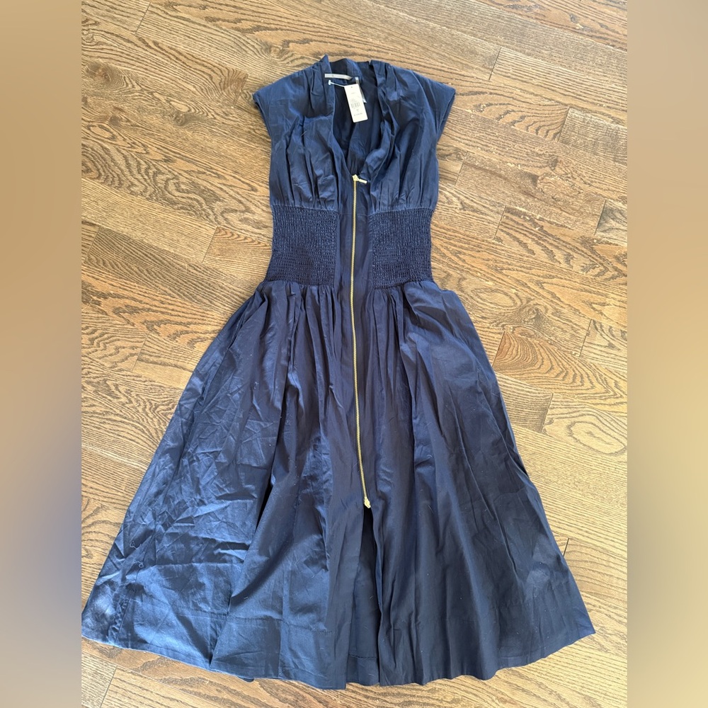 Anthropologie Tobie dress small navy blue NWT